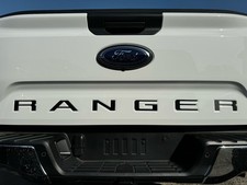 Carbon Fiber Vinyl Tailgate Letter Inserts For 24-26 Ford Ranger