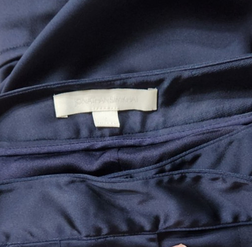 Jonathan Simkhai Satin Structured Utility Pants M… - image 3