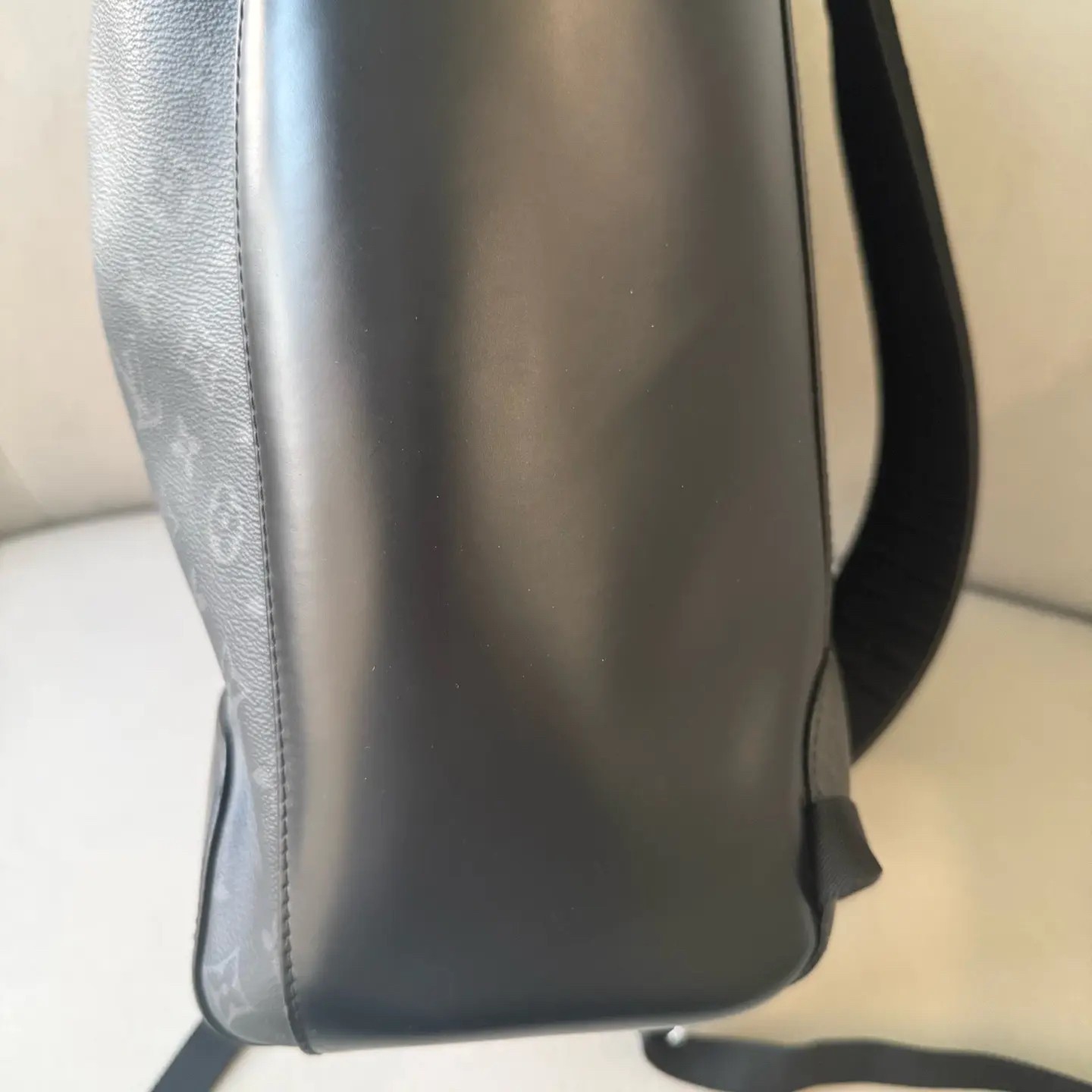Authentic Sleek LV Eclipse Backpack Crafted Black… - image 11