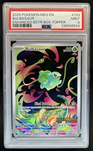 2025 Pokemon Mega Evolution Bulbasaur Promos #133/132 PSA 9