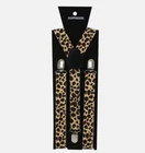 Men/Ladies Adjustable 25mm Width leopard Print /Braces/ Suspenders Unisex