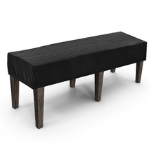 Waterproof Stretch Bench Seat Cover, 47-59" Rectangle Bench Cushion Covers, P...