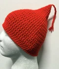 Norwegian red HAT ICE Men's WOMEN Teens Crochet Knit Beanie Unisex Cap handmade