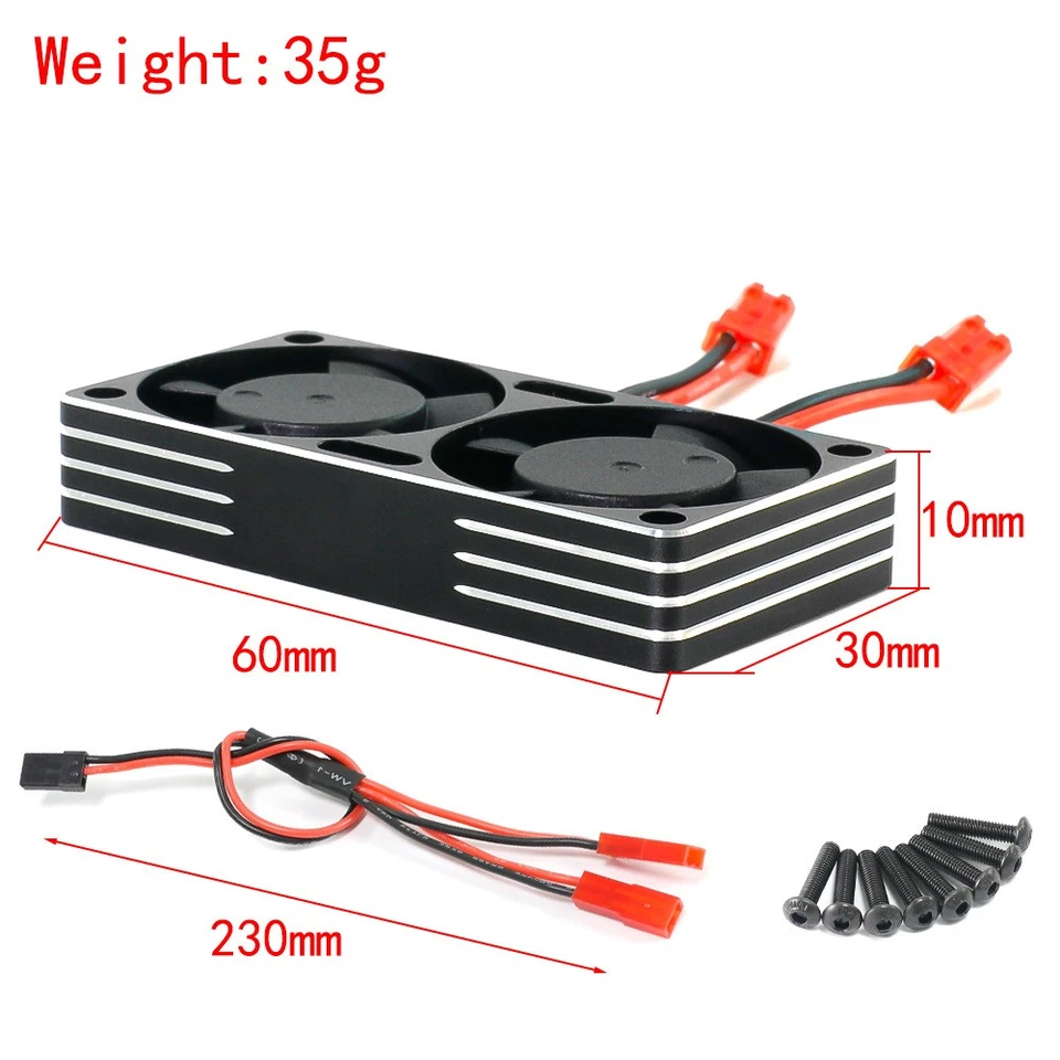 8.4v 22000RPM Motor Cooling Fans Heatsink 540 550 3650 For 1/7 1/8 1/10 RC Car - Image 4 of 4