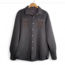 Cremieux Men's Grey and Black Quilted Jacket sz XL