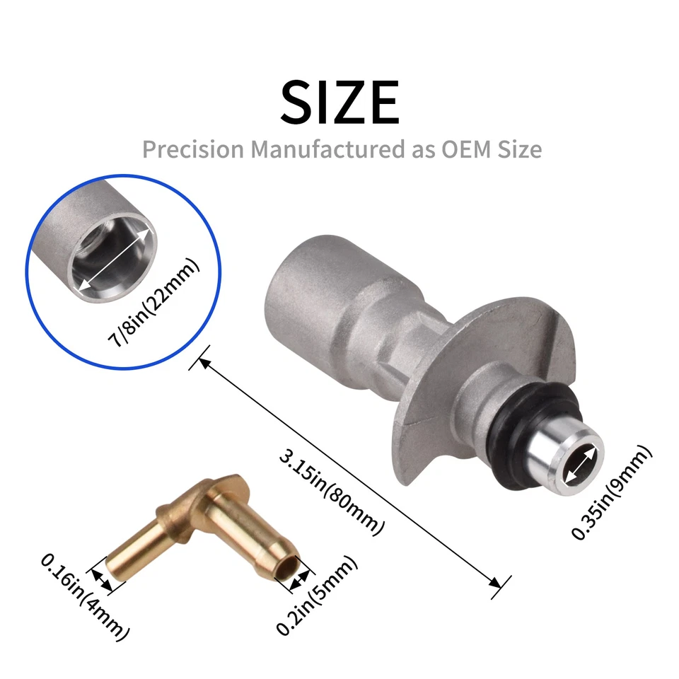 For Land Rover Jaguar XF XJ F-Type Metal Upgraded Coolant Water Pipe System Kit - Image 2 of 4