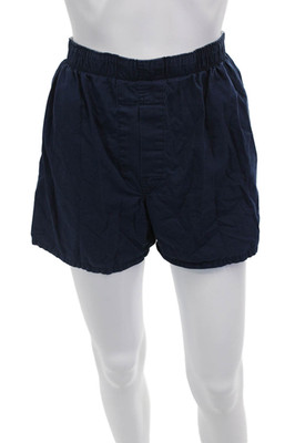 Polo Ralph Lauren Womens Cotton Elastic Waist Casual Shorts Blue Size M
