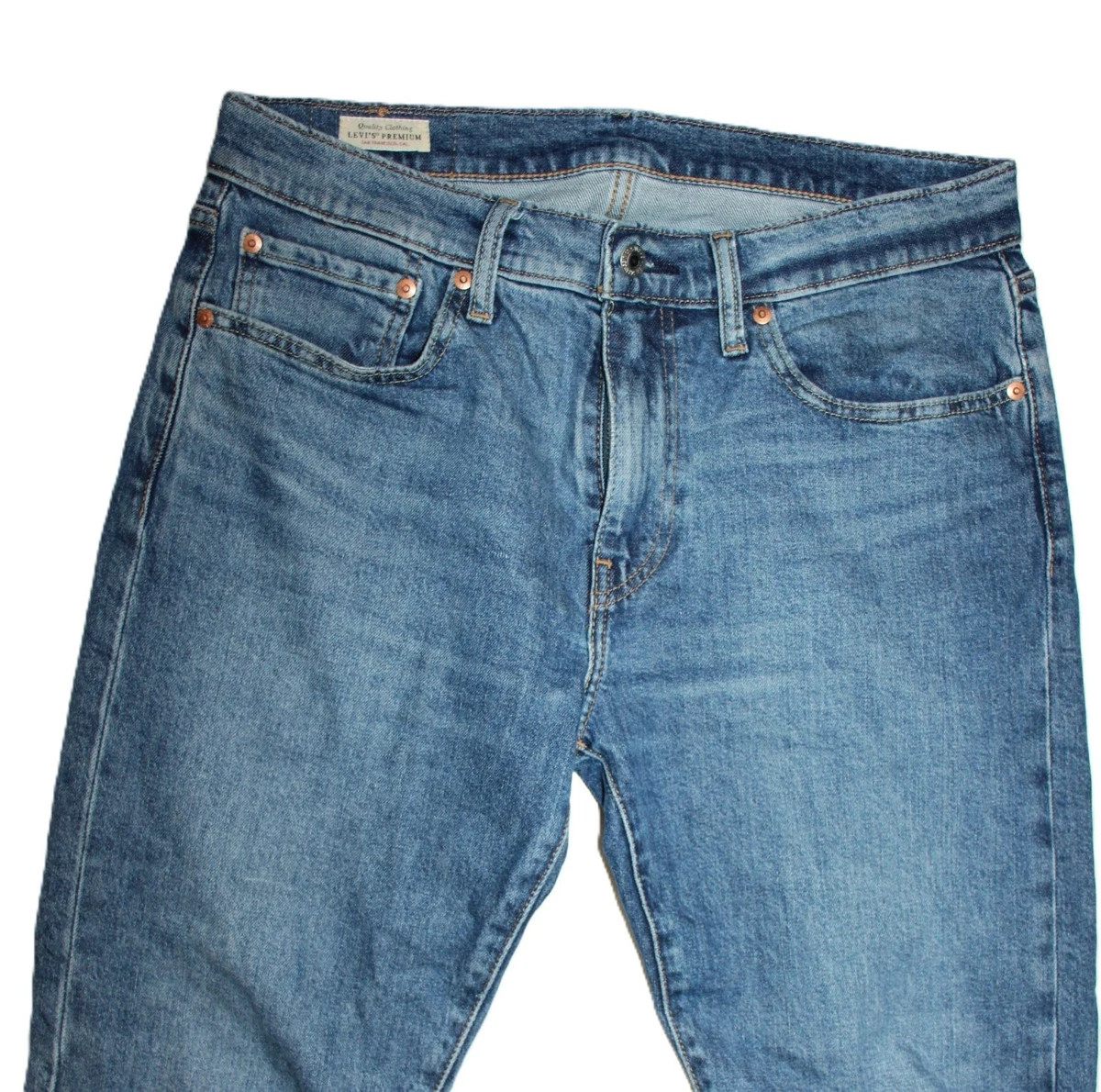 Jeans Levi's Premium 512 – Taglio Conico Slim, Blu Indaco, Vita W36, Lunghezza L34, Nuovo Con Etichette - 4