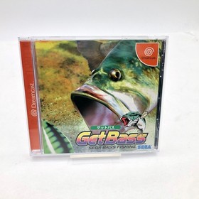 Sega Dreamcast Fishing Rod Controller HKT-8700 with Get Bass Game Japan Tested