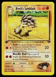 Brock's Sandslash 36/132 Gym Challenge 1st Edition