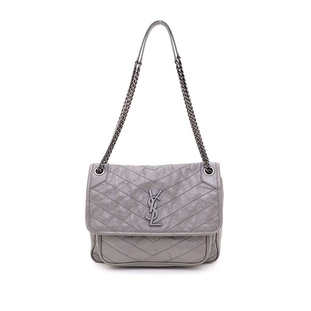 Borsa a tracolla Saint Laurent Niki Medium con catena in argento e crossbody 498894