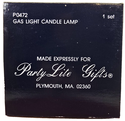 PartyLite Gas Light Candle Lamp P0472 Made in Taiwan