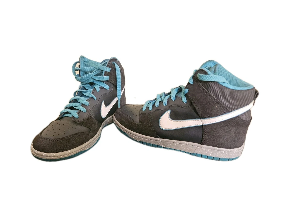 Nike Dunk High Anthracite Turquoise 2012 Sneakers 317982-052 Mens Size 9.5 Nike Dunk High Anthracite Turqoise Men main image 4