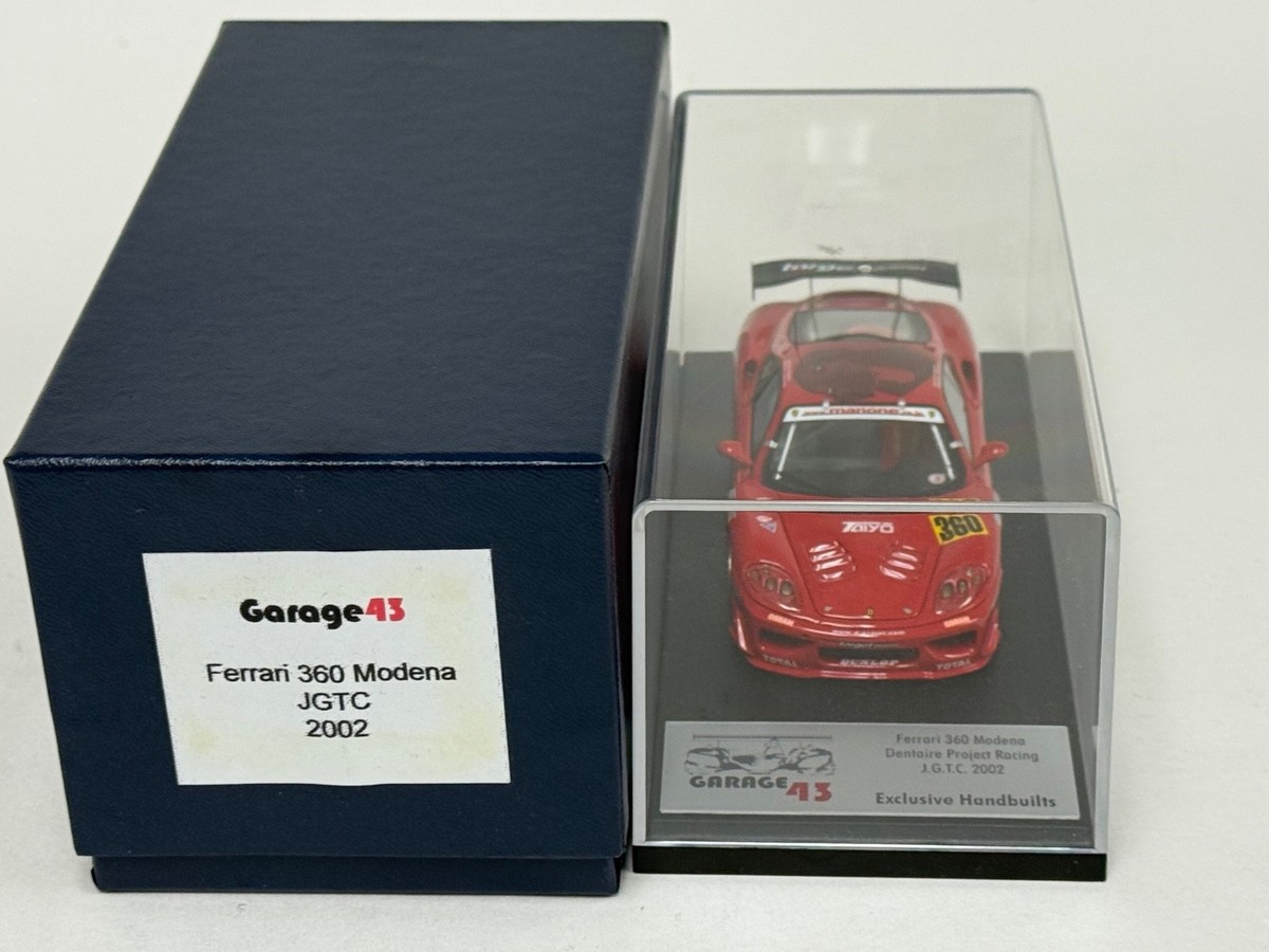 D&G 1/43 フェラーリ360 modena J.G.T.C. Red 1/43 Garage 43 Laurent Tay model of Ferrari 360 Modena 2002 JGTC