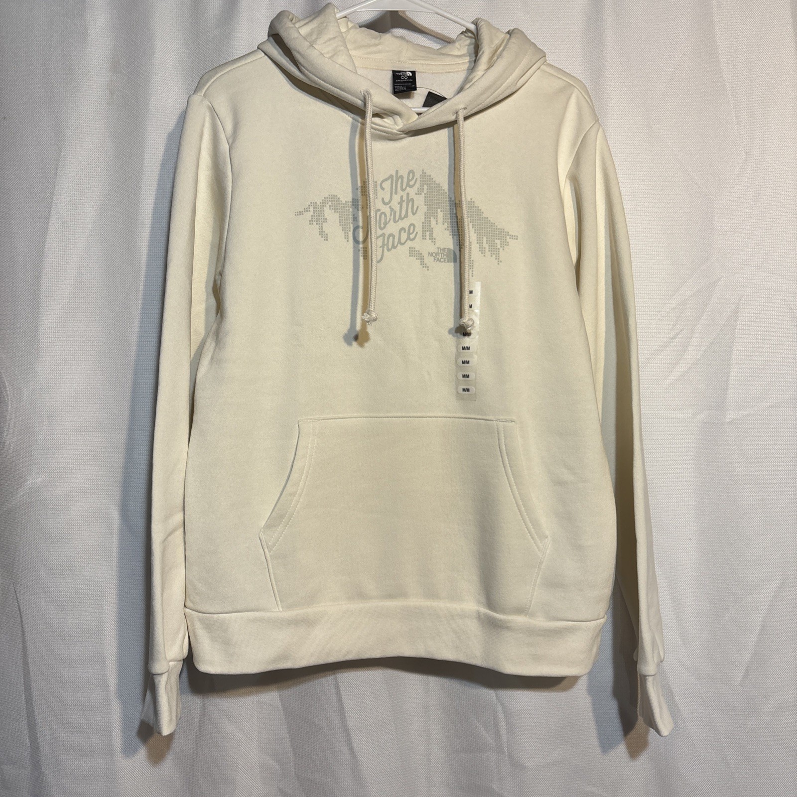 The North Face White Dune Sparkle Half Dome Hooded Sweatshirt Women’s Size M