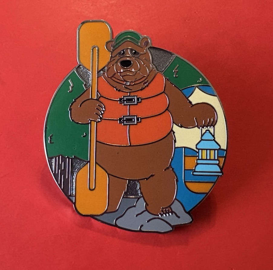 2026 Disneyland Muppets Park Day Bobo Bear Grizzly River Run Mystery LR Pin