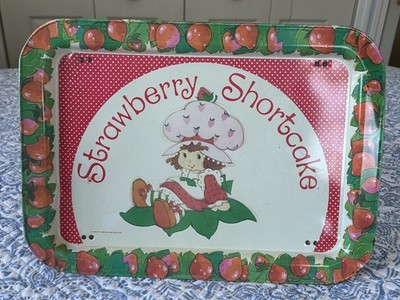 Vintage 1981 Strawberry Shortcake Folding TV Tray Lap Tray