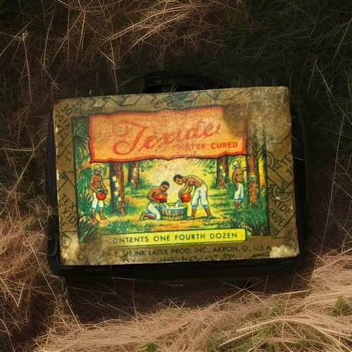 World War Two Issued Texide Water Cured Condoms Contents One Fourth Dozen Box