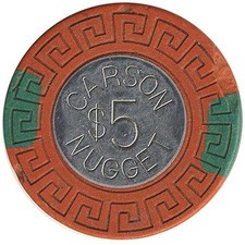 Carson City Nugget Casino Carson City Nevada $5 Chip 1979