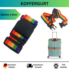 Koffergurt gut sichtbar  robust & verstellbar Gep&auml;ckgurt Kofferband Reise