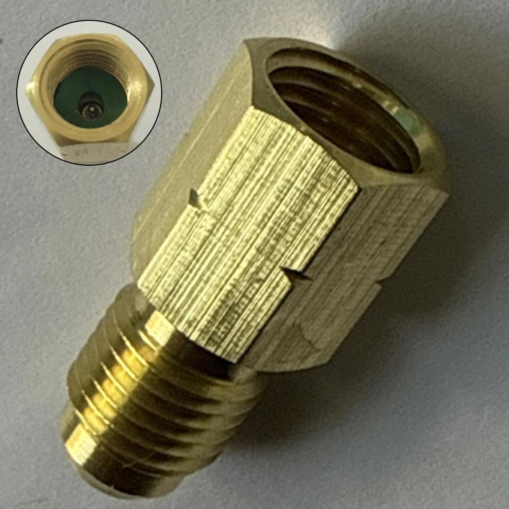HVAC R32 Reverse Thread 1/4” Female, 1/4” Male Adapter For A2L