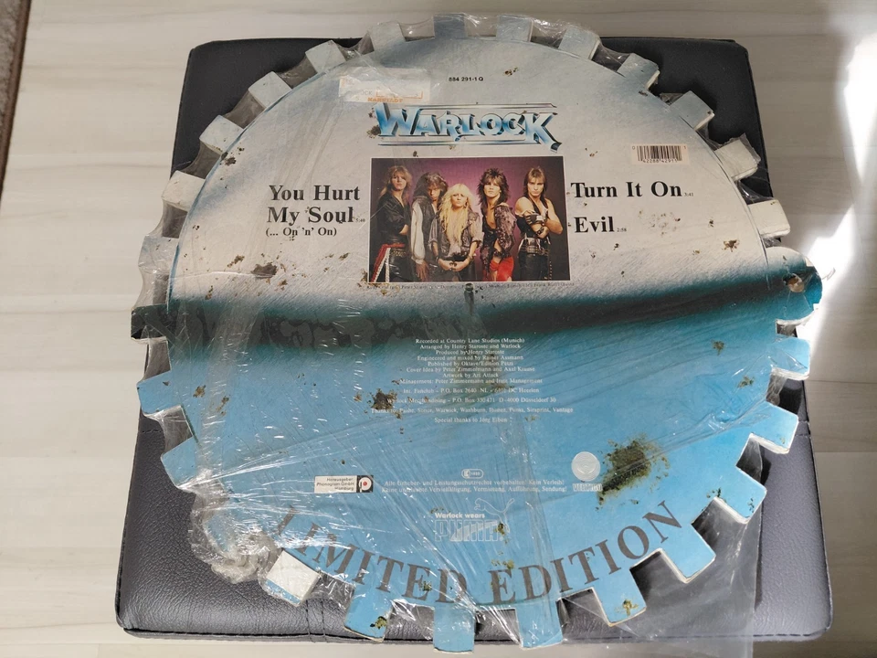 WARLOCK You Hurt My Soul (On'n'On..) Maxi 12" Pict. Vinyl,Doro, Zahnrad verschw. - Bild 2 von 4