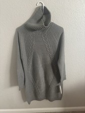 Eliza J Chunky Cable Knit Sweater Dress – Women’s Large – NWT