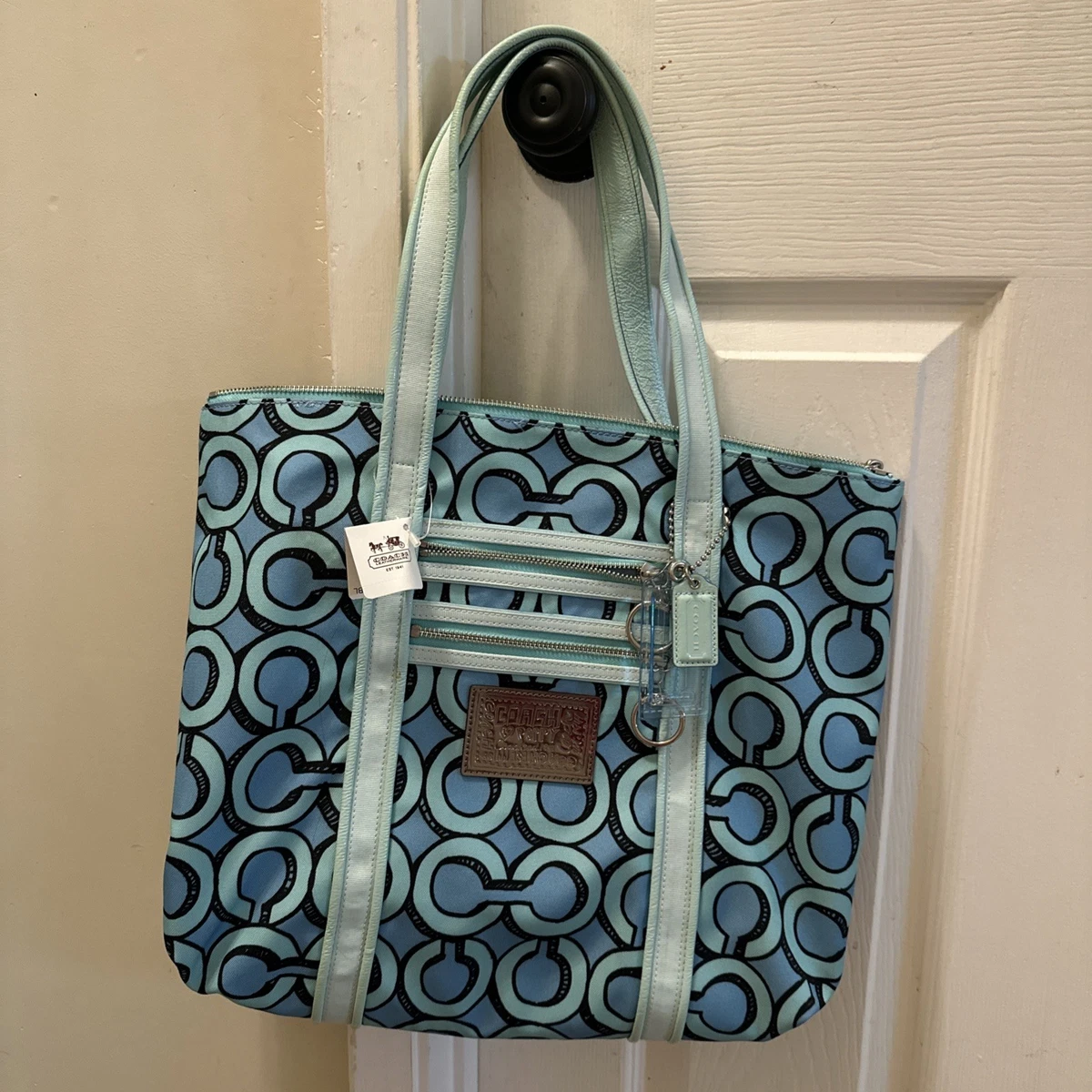 Coach Poppy Tote Blue Bags & Handbags for Women for sale | eBay