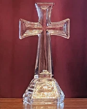 Chrystal Decrative Cross Heavy 8 inches Tall 4 inches Wide Fron FTD Free Shippin