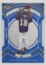 2007 Topps Finest Rookie Moments Blue Refractor 102/299 Sidney Rice #RFM-SR 1o3