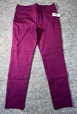 NWT Old Navy 2015 Mid Rise Pixie Maroon / Burgundy Pants Women's Size 4
