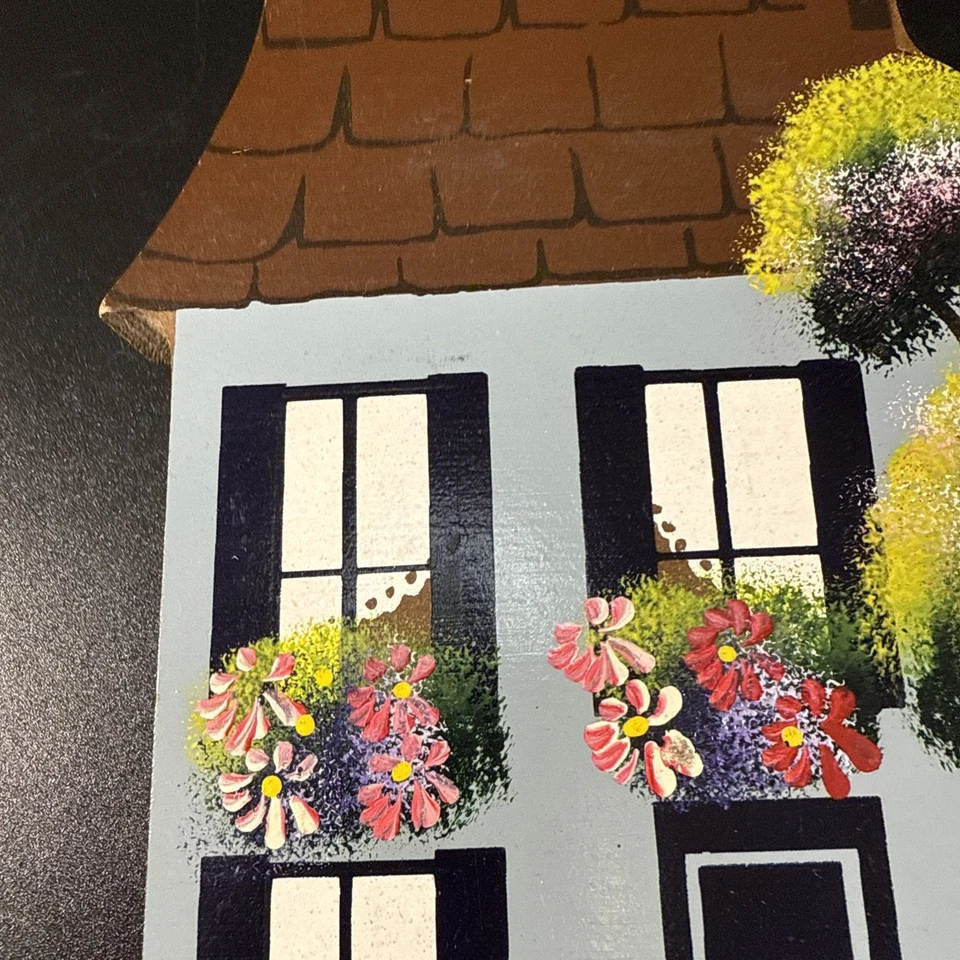 Porta llaves de pared vintage Shelia’s diseños originales en madera pintado a mano 2 ganchos Foto 4 de 4