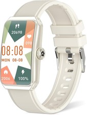 Fitness Tracker with 24/7 Heart Rate, Blood Oxygen, Sleep Tracker, Beige