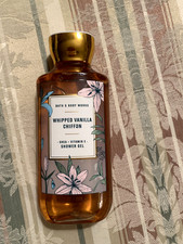 BATH  BODY WORKS WHIPPED VANILLA CHIFFON - SHOWER GEL ALOE VITAMIN E 10OZ