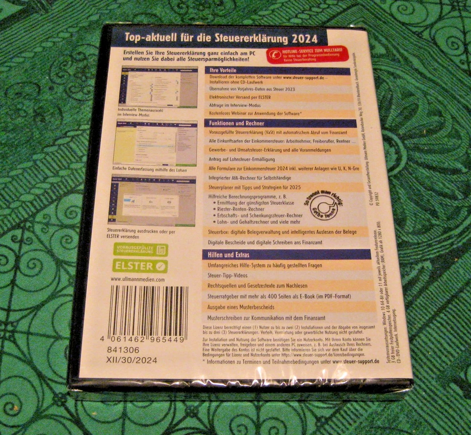 Aldi Steuer-Software 2024 für das Jahr 2024 Einkommensteuer NEU OVP - Bild 2 von 2