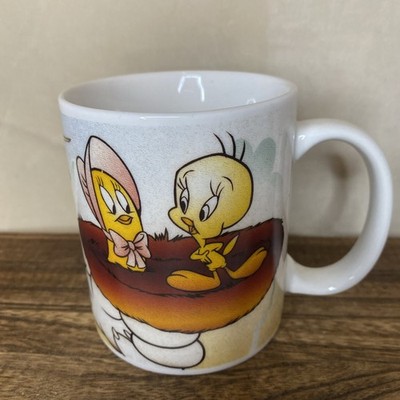 Tweety Virgo Sun Signs Mug 1994 Looney Tunes Warner Horoscope Cartoon
