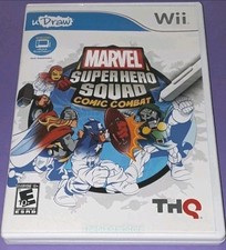NINTENDO Wii Marvel Super Hero Squad uDraw Game COMPLETE Comic Combat Avengers