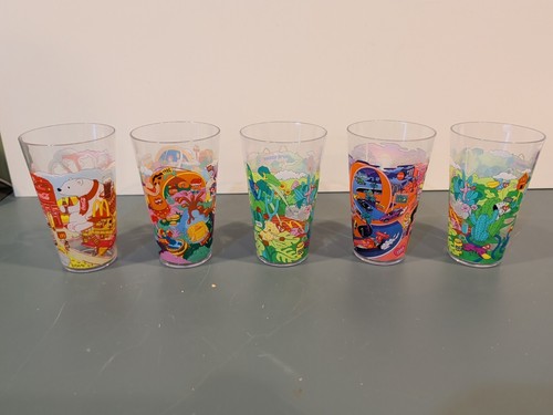 Lot of 5 McDonald’s Collector’s Edition Cups 2024 Plastic Tumblers Mixed Set