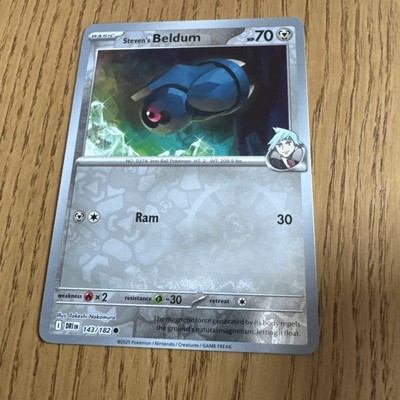 beldum pokemon card SV30/SV94 Shiny Rare Sun & Moon Hidden Fates Near Colorless Artist Beldum 2005 EX: Deoxys #055/107