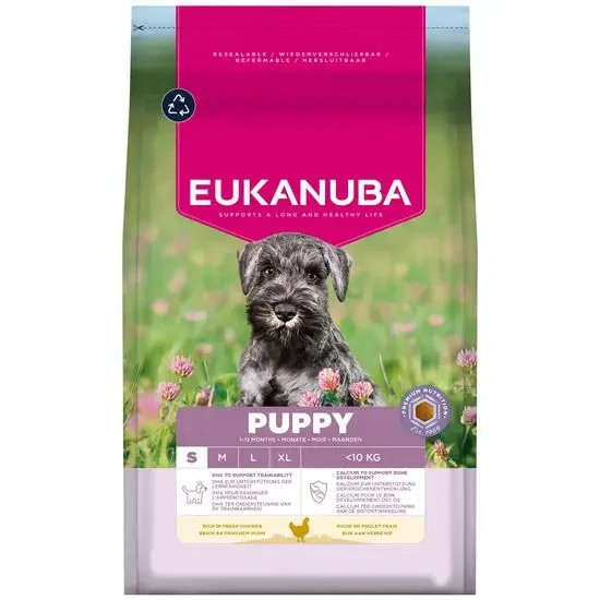 Eukanuba Small Breed Puppy Dry Dog Food with Fresh Chicken 3kg