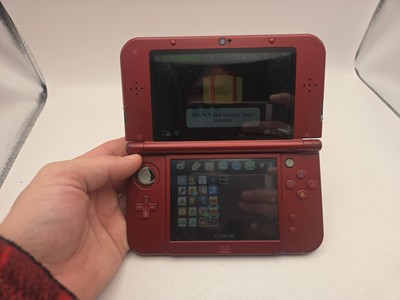 new* Nintendo 3DS XL - Ruby Red Needs New Thumbstick Num Works