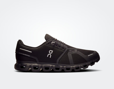 On Cloud 6 Men's Cushioned Running Shoes Black Black Comfort Sneakers