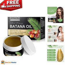 Eco-Friendly Raw Batana Oil - Enhance Thickness  Reduce Hair Loss - 4.2 OZ