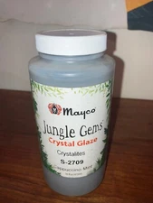 NEW Mayco Jungle Gems Crystal Glaze Crystalites 1 pint CAPPUCCINO MINT S-2709