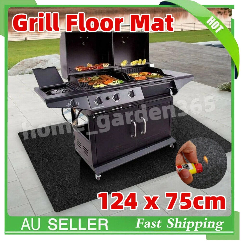 Bbq grill top floor mat