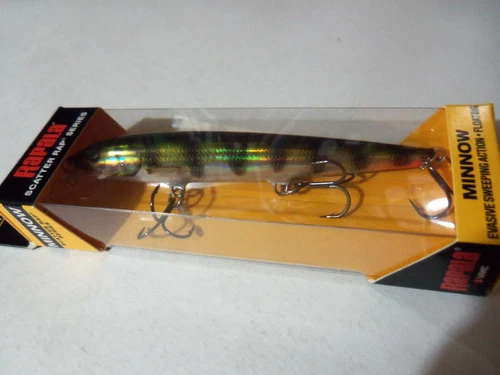 1 Rapala Scatter Rap Minnow Lure SCRM11 PEHL Live Hologram Perch NIP