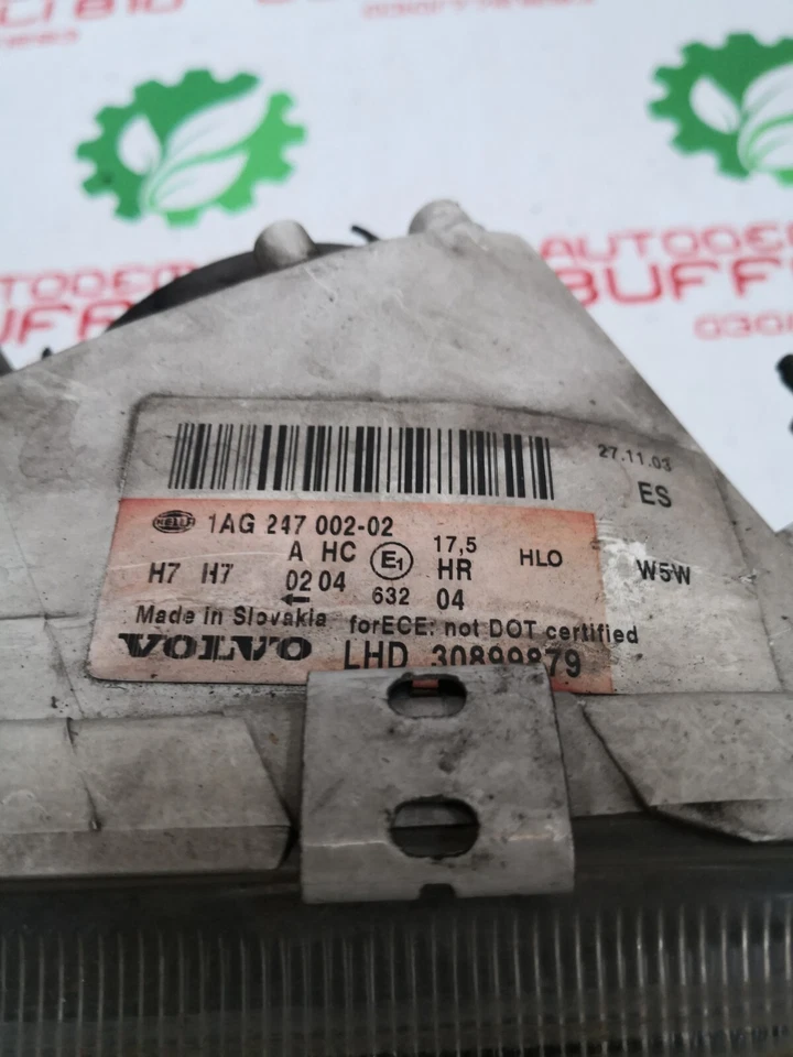 1ag247002 Faro Proiettore Destro Volvo V40 2003 Restyling  Foto 2 de 4