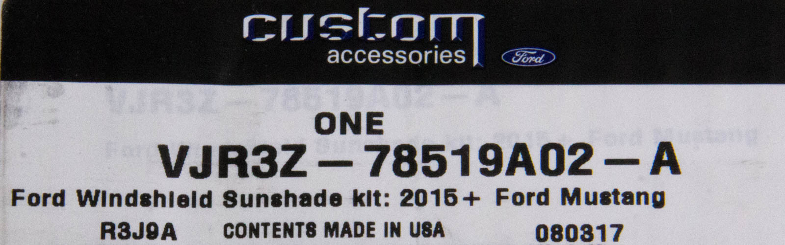 Genuine Ford Windshield Sunscreen Uvs100 Vjr3z-78519a02-a for sale ...