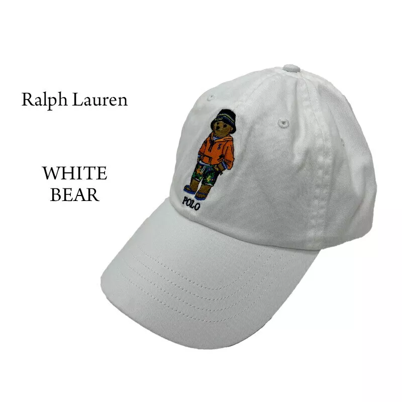 Polo bear sale cap white