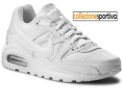 SCARPE NIKE AIR MAX COMMAND FLEX (GS) 844346-101 col. Bianco